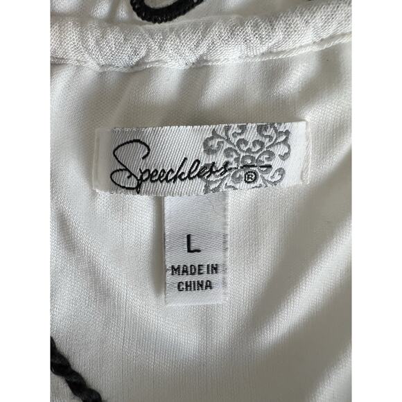 Y2K Crinkle Gauze Embroidered Tassel Halter Top Swim cover White Boho festive L - Picture 8 of 8